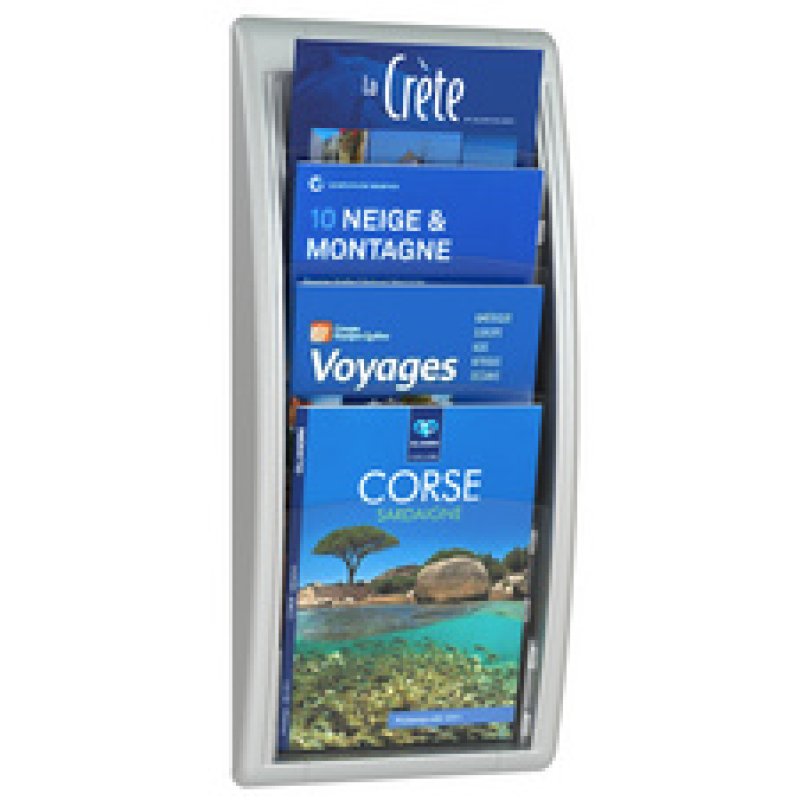 PAPERFLOW Porte-brochures mural Quick fit, A4, anthracite