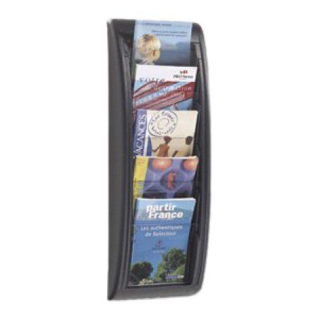 PAPERFLOW Porte-brochures mural Quick fit, A5, noir