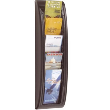 PAPERFLOW Porte-brochures mural Quick fit, 1/3 A4, noir