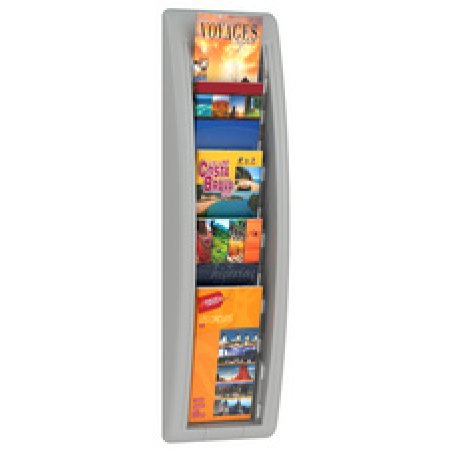 PAPERFLOW Porte-brochures mural Quick fit, 1/3 A4, anth