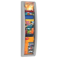 PAPERFLOW Porte-brochures mural Quick fit, 1/3 A4, gris