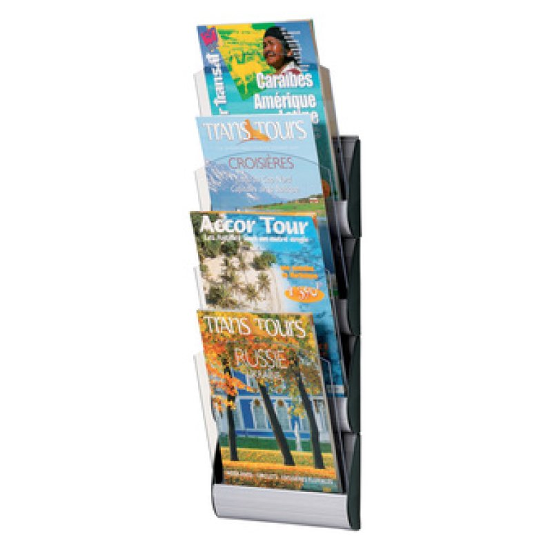 PaperFlow K540645 porte-magazines Polystyrène Aluminium
