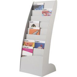 PaperFlow 285.02 literature rack 8 shelves Grey