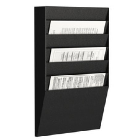 PAPERFLOW Trieur mural, 6 compartiments, A4 paysage, noir