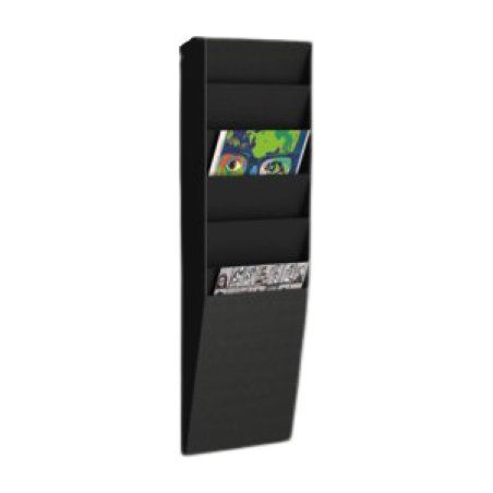 PaperFlow A4V1x6.01 magazine rack Polystyrene Black