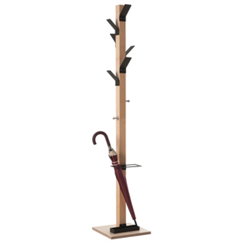 PaperFlow K700001 coat rack Floorstanding 6 hook(s) Wood