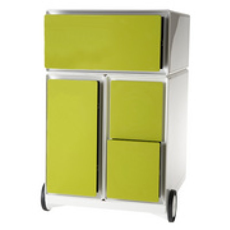 PAPERFLOW Caisson mobile "easyBox", 1 tiroir, blanc / blanc