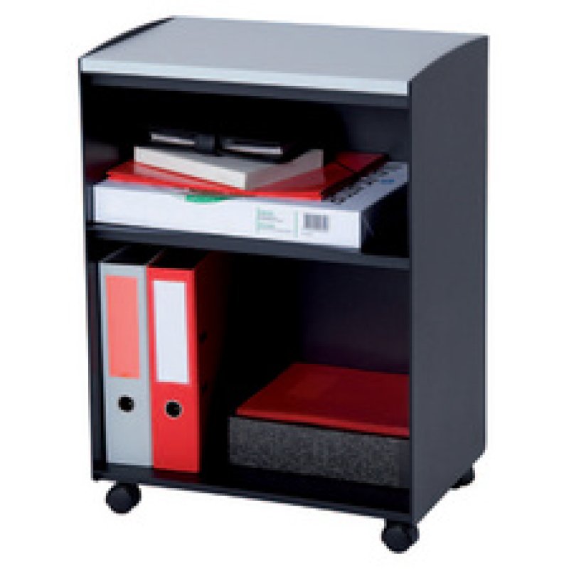 PAPERFLOW Desserte, 9 compartiments, gris / hêtre