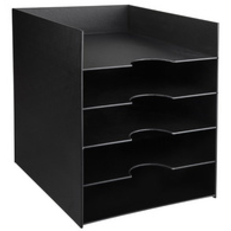 PAPERFLOW Station de tri Formularbox, 5 compartiments, noir