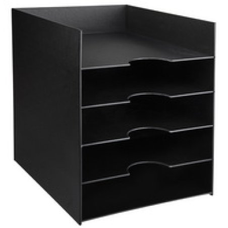 PAPERFLOW Station de tri Formularbox, 5 compartiments, noir