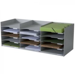 PaperFlow 535.02 bac de rangement de bureau Gris