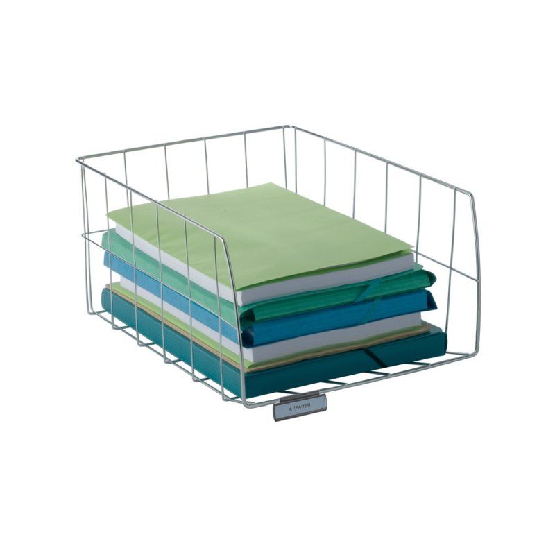 Alba CORGM desk tray/organizer Chrome steel, Plastic Silver