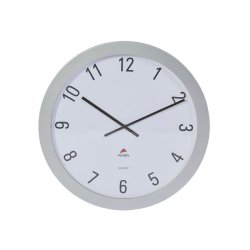 Alba HORGIANT Horloge murale et de table Horloge à quartz Rond Argent