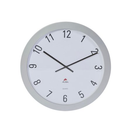 Alba HORGIANT Horloge murale et de table Horloge à quartz Rond Argent