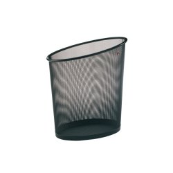 Alba MESHCORB N poubelle 18 L Carré Acier Noir