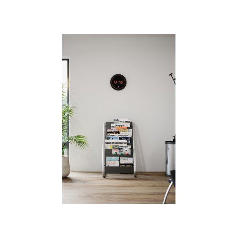 Alba HORLED wall/table clock Digital clock Round Black