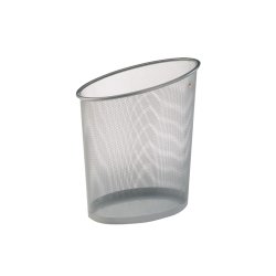 Alba MESHCORB M trash can 18 L Square Steel Grey, Silver