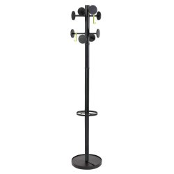 Alba PMSTAN3 N coat rack Floorstanding 8 hook(s) Black