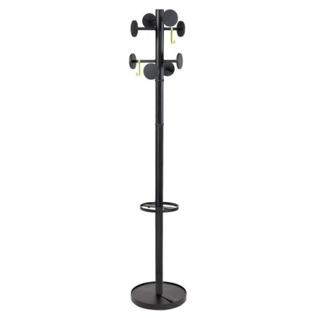 Alba PMSTAN3 N porte-manteaux Colonne 8 crochet(s) Noir