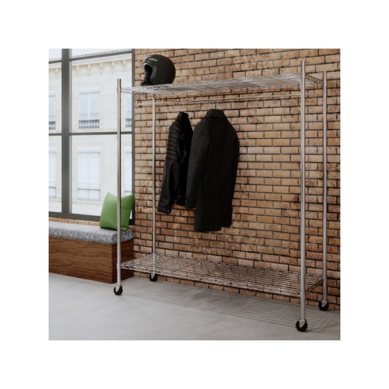 Alba PMMOBI coat rack Floorstanding 0 hook(s) Grey, Silver