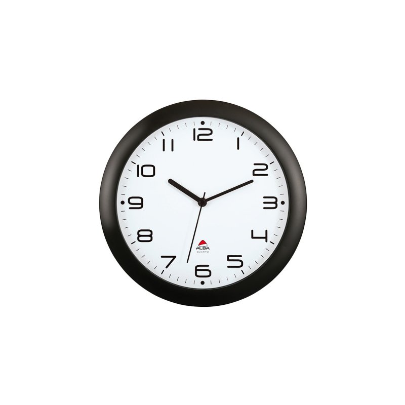 ALBA Horloge murale "HORNEW", montre à quartz, noir