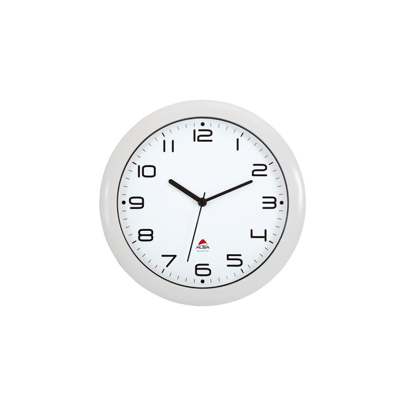ALBA Horloge murale "HORNEW", montre à quartz, blanc
