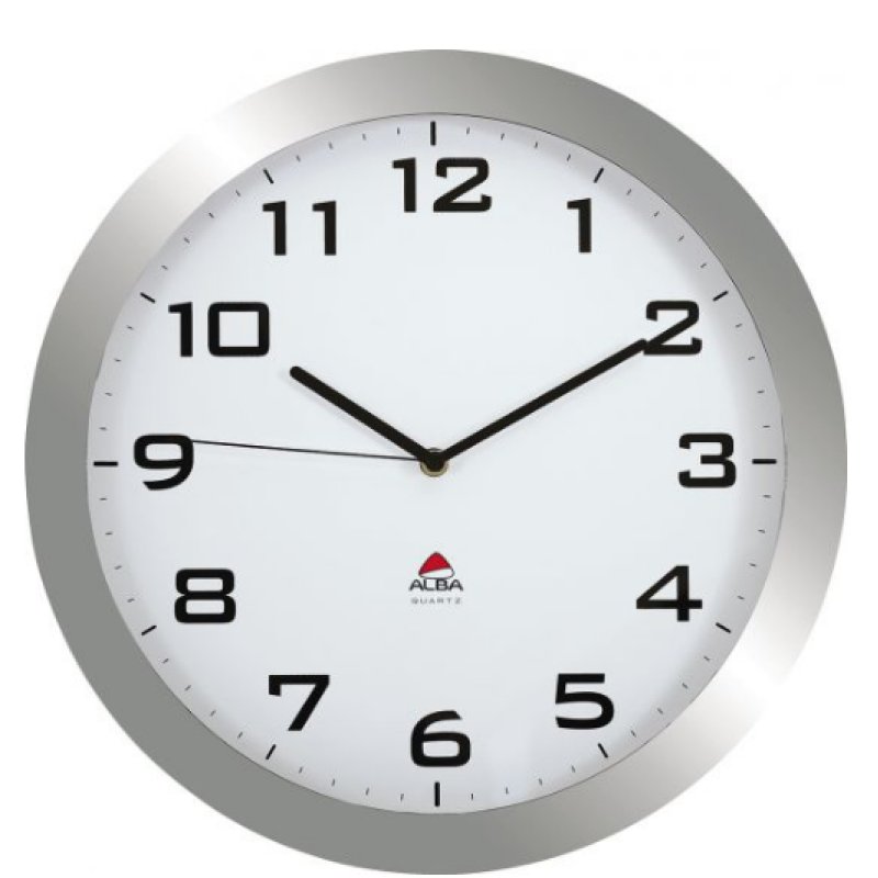 Archivo 2000 ALHORISSIMO GS wall/table clock Quartz clock Round Silver