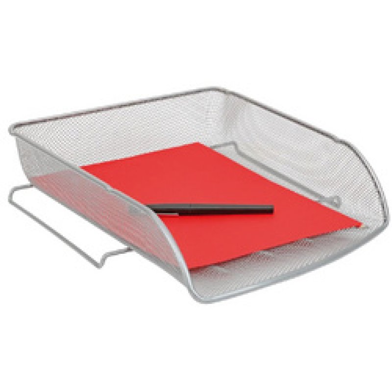 ALBA Corbeille à courrier "MESHFRA", A4, fil de métal, gris