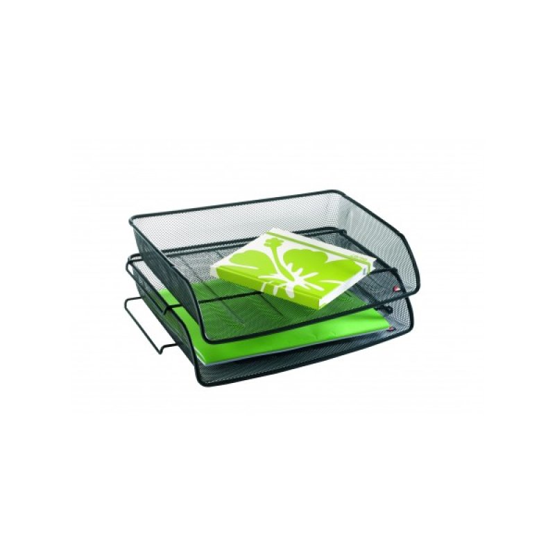 ALBA Corbeille à courrier "MESHIT", A4 paysage, noir