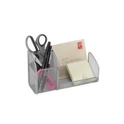 Alba MESHTRI M desk tray/organizer Steel Silver