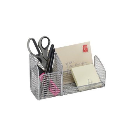 Alba MESHTRI M desk tray/organizer Steel Silver