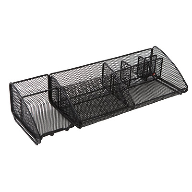 ALBA Organiseur de bureau "MESHBOARD", en métal, gris