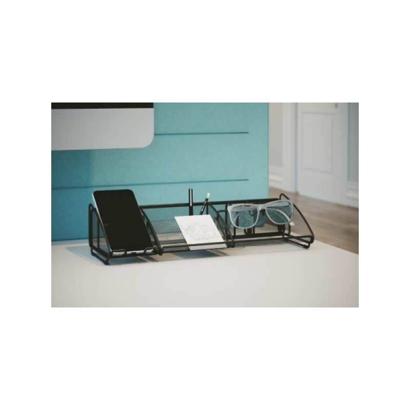 Alba MESHBOARD N desk tray/organizer Steel Black