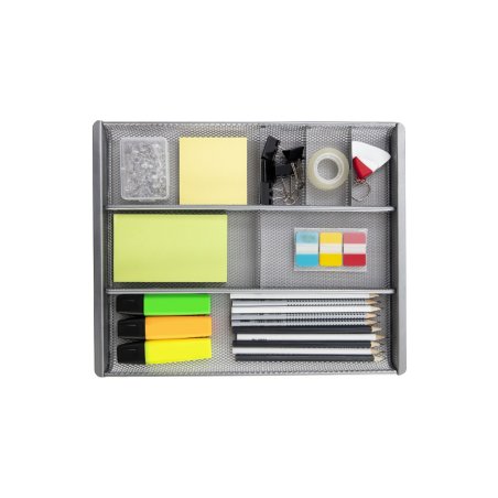 Alba MESHORG M desk drawer organizer Steel Grey