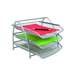 Alba MESHTRAY3 M bac de rangement de bureau Acier Gris