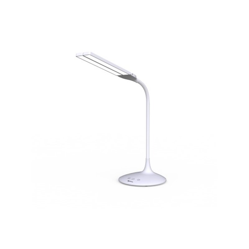 ALBA Lampe de bureau LED "LEDTWIN", rechargeable, blanc