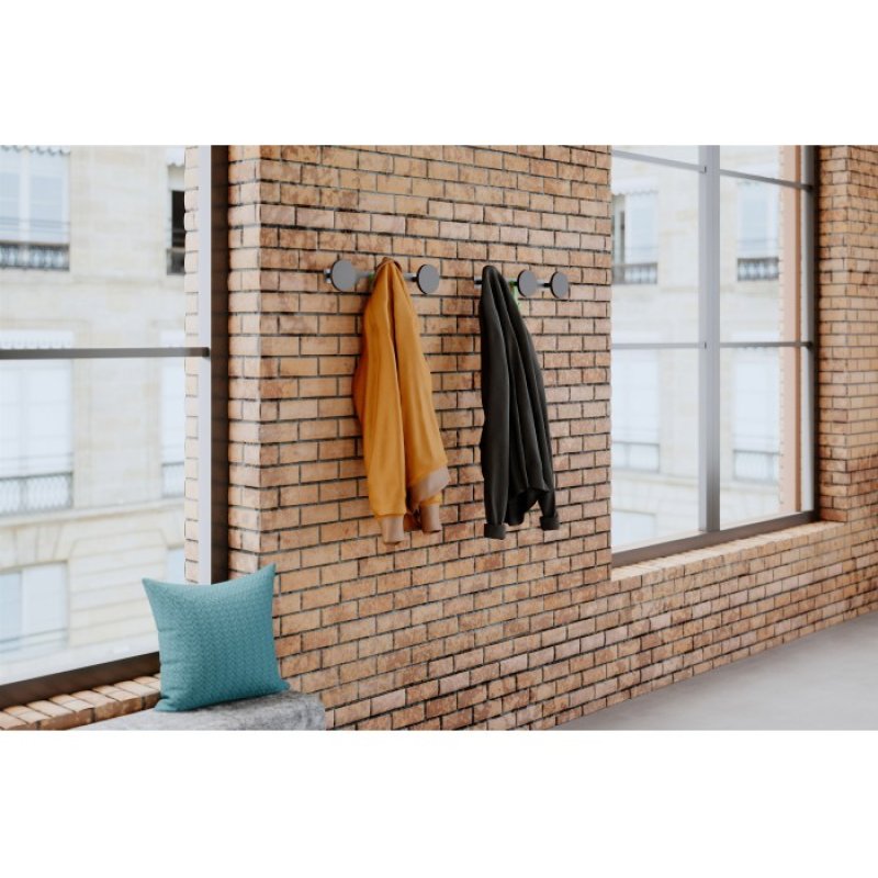 Alba PMS3 home storage hook Indoor Universal hook Black, Silver 1 pc(s)