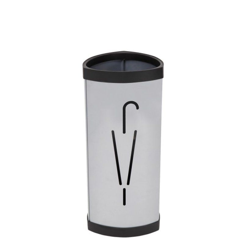 ALBA Porte-parapluie "TRIA2", triangulaire, en acier, gris