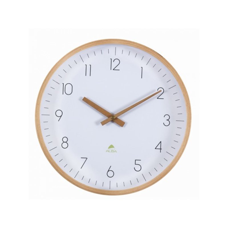 ALBA Horloge murale en bois "HORTREE", à quartz