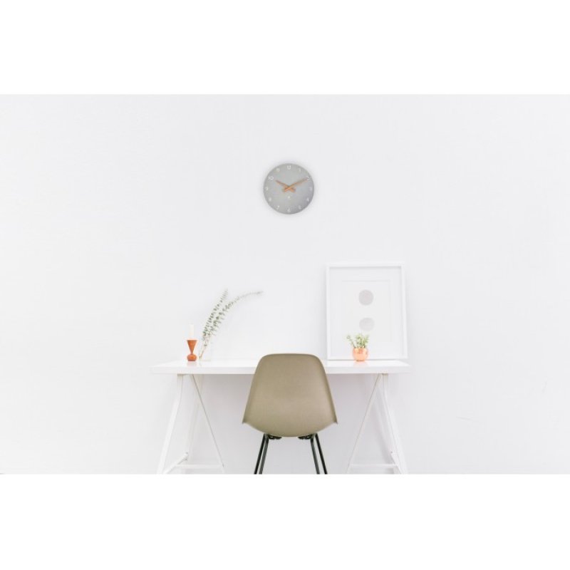 Alba HORMILENA G Horloge murale et de table Horloge à quartz Rond Gris