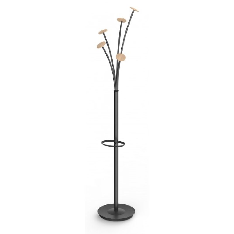 Alba PMFESTW N coat rack Floorstanding 6 hook(s) Black
