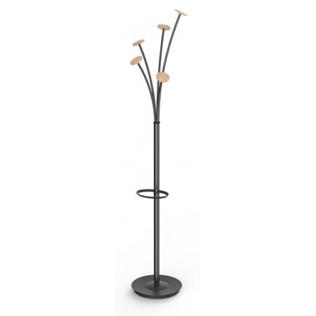 Alba PMFESTW N coat rack Floorstanding 6 hook(s) Black