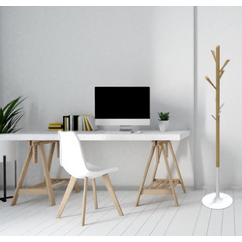ALBA Portemanteau "PMTREE", hauteur: 1.750 mm, hêtre/blanc