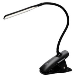 ALBA Lampe de lecture LED rechargeable "LEDCLIP", noir