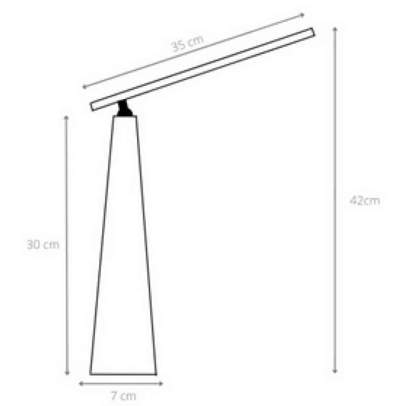 ALBA Lampe de bureau LED rechargeable "LEDTUBE", blanc