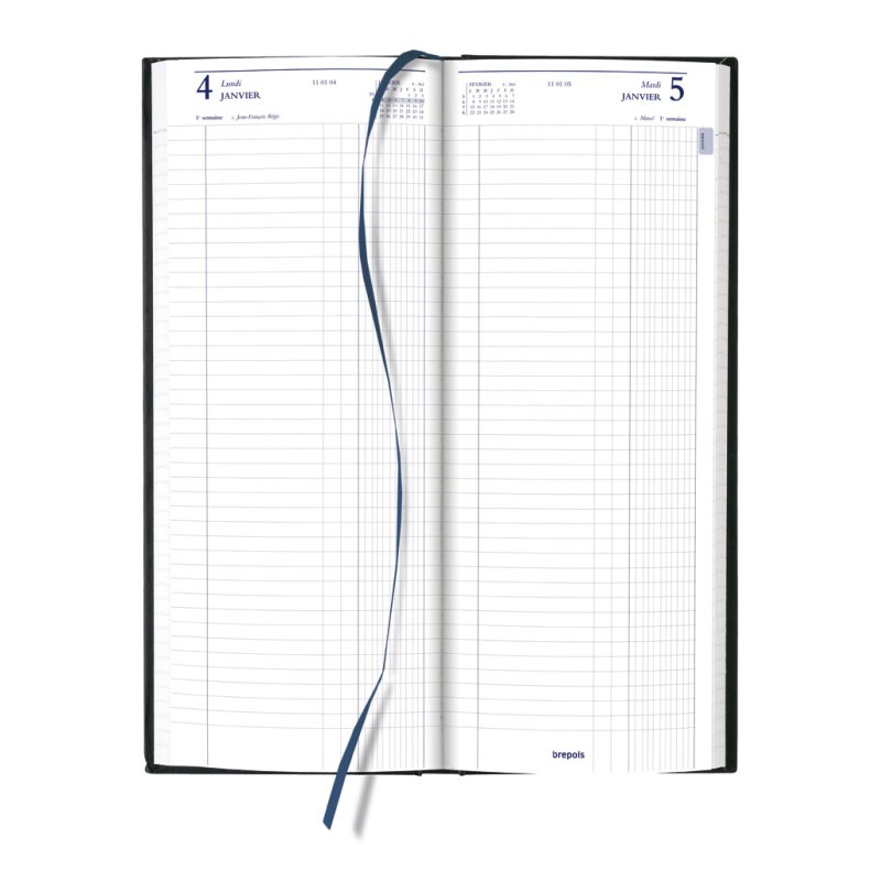 Brepols Jupiter B1 Lima Agenda journalier Noir