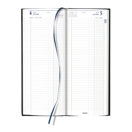 brepols Agenda long "Jupiter B1", 2025, Euros/Cents, noir