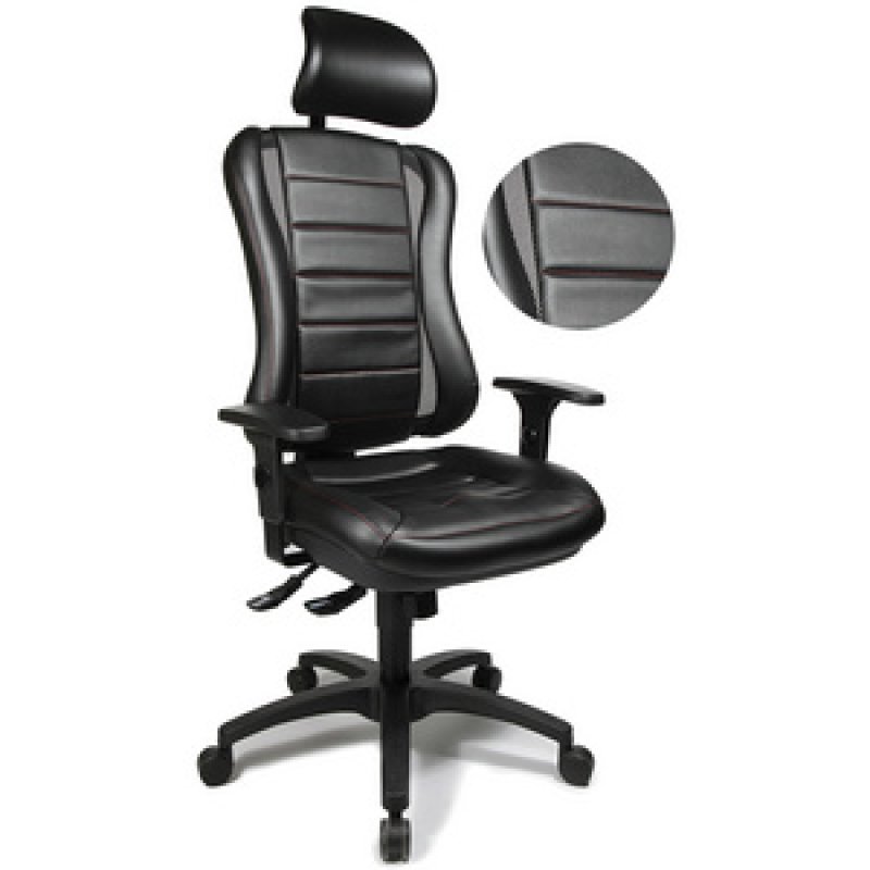 Topstar Fauteuil de bureau "Head Point RS", noir / noir