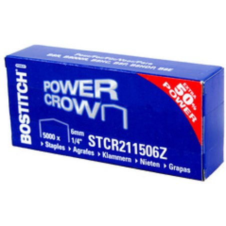 BOSTITCH Agrafes SB-8, 6 mm, 1/4, contenu: 5.000 pièces