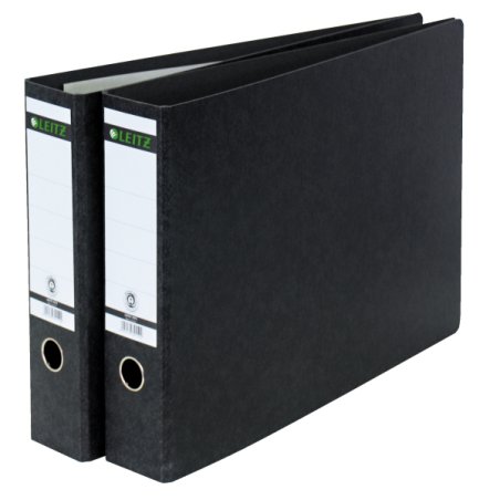 Leitz Cardboard binder classeur à anneaux A3 Noir